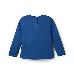 Babyhug Disney Single Jersey Knit Full Sleeves Co-ords T-Shirt & Pajama Night Suit with Minnie Mouse Graphic - Blue