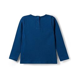 Babyhug Disney Single Jersey Knit Full Sleeves Co-ords T-Shirt & Pajama Night Suit with Minnie Mouse Graphic - Blue