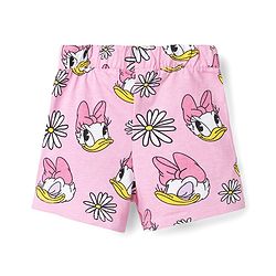 Babyhug Disney Single Jersey Knit Half Sleeves Co-ords T-Shirt & Shorts Night Suit with Daisy Duck Graphic - Pink