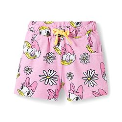Babyhug Disney Single Jersey Knit Half Sleeves Co-ords T-Shirt & Shorts Night Suit with Daisy Duck Graphic - Pink