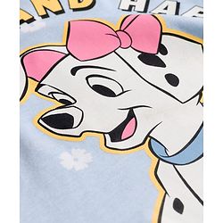 Babyhug Disney Knit Half Sleeves T-Shirts with Disney Character Graphic Pack of 2 - Light Blue & Pink