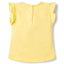 Babyhug Disney Single Jersey Knit Frill Sleeves T-Shirt with Bambi Graphic Pack of 2 - Multicolor