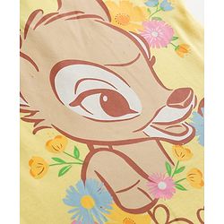 Babyhug Disney Single Jersey Knit Frill Sleeves T-Shirt with Bambi Graphic Pack of 2 - Multicolor