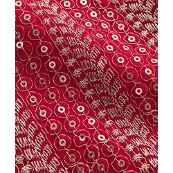 Babyhug Georgette Woven Sleeveless Kurti Gharara Set with Dupatta Embroidery & Sequin Detailing - Red