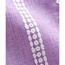 Babyhug Woven Full Sleeves Kurta Dhoti Set with Schiffli Detailing - Lavender