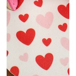 Cute Walk by Babyhug Back Strap Flip Flop With Hearts Print - Pink & White