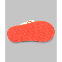 Cute Walk by Babyhug Back Strap Apple Printed Flip Flops - Orange