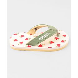 Cute Walk by Babyhug Ice Cream Printed Slip On Flip Flops -Light Green