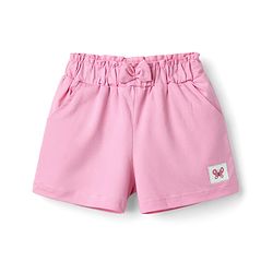 Babyhug Cotton Knit Mid Thigh Butterfly Printed Shorts With Bow Applique Pack Of 3 - Multicolor