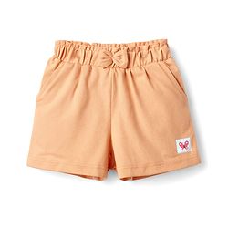 Babyhug Cotton Knit Mid Thigh Butterfly Printed Shorts With Bow Applique Pack Of 3 - Multicolor