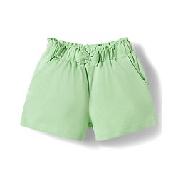 Babyhug Single Jersey Knit Mid Thigh Solid Shorts with Bow Applique Pack of 3 - Multicolor