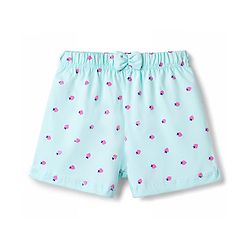 Babyhug Single Jersey Knit Mid Thigh Printed Shorts with Bow Applique Pack of 3 - Multicolor