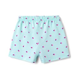 Babyhug Single Jersey Knit Mid Thigh Printed Shorts with Bow Applique Pack of 3 - Multicolor