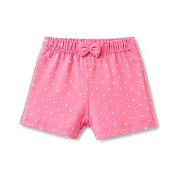 Babyhug Single Jersey Knit Mid Thigh Printed Shorts with Bow Applique Pack of 3 - Multicolor