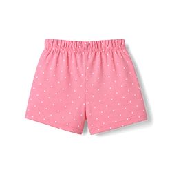 Babyhug Single Jersey Knit Mid Thigh Shorts With Polka Dots & Bunny Print Pack of 3 - Multicolor