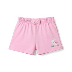 Babyhug Single Jersey Knit Mid Thigh Shorts With Polka Dots & Bunny Print Pack of 3 - Multicolor