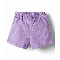 Babyhug Single Jersey Knit Mid Thigh Printed Shorts with Bow Applique Pack of 3 - Multicolor