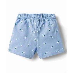 Babyhug Single Jersey Knit Mid Thigh Printed Shorts with Bow Applique Pack of 3 - Multicolor
