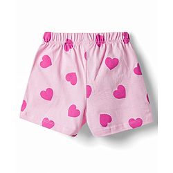 Babyhug Single Jersey Knit Mid Thigh Printed Shorts with Bow Applique Pack of 3 - Multicolor