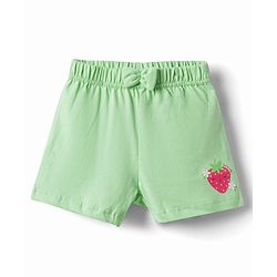 Babyhug Single Jersey Knit Mid Thigh Printed Shorts with Bow Applique Pack of 3 - Multicolor