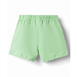 Babyhug Single Jersey Knit Mid Thigh Printed Shorts with Bow Applique Pack of 3 - Multicolor