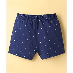 Babyhug Single Jersey Knit Mid Thigh Shorts With Polka Dots Print Pack of 3 - Multicolor