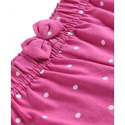 Babyhug Single Jersey Knit Mid Thigh Shorts With Polka Dots Print Pack of 3 - Multicolor