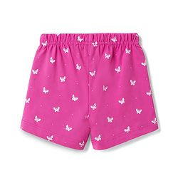 Babyhug Single Jersey Knit Mid Thigh Printed Shorts with Bow Applique Pack of 3 - Multicolor