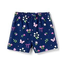 Babyhug Single Jersey Knit Mid Thigh Printed Shorts with Bow Applique Pack of 3 - Multicolor