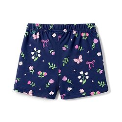 Babyhug Single Jersey Knit Mid Thigh Printed Shorts with Bow Applique Pack of 3 - Multicolor