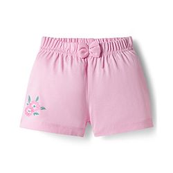 Babyhug Cotton Knit Mid Thigh Floral Printed Shorts Pack Of 2 - Multicolour