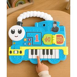 Babyhug Melody Express Musical Piano| Interactive Musical Toy| 8 Built-In Melodies| Piano Keyboard| Number Buttons| Sound & Light Effects| Adjustable Volume| 12+ Months| BIS Certified