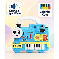 Babyhug Melody Express Musical Piano| Interactive Musical Toy| 8 Built-In Melodies| Piano Keyboard| Number Buttons| Sound & Light Effects| Adjustable Volume| 12+ Months| BIS Certified