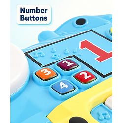 Babyhug Melody Express Musical Piano| Interactive Musical Toy| 8 Built-In Melodies| Piano Keyboard| Number Buttons| Sound & Light Effects| Adjustable Volume| 12+ Months| BIS Certified