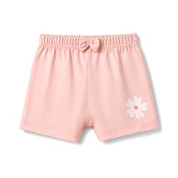 Babyhug Single Jersey Knit Mid Thigh Printed Shorts with Bow Applique Pack of 2 - Multicolor