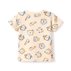 Babyhug Cotton Knit T-Shirts Half Sleeves with Graphics Multi Color 6-9 Months Pack of 3