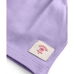 Babyhug Single Jersey Knit Mid Thigh Solid Shorts - Lavender