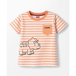 Babyhug 100% Cotton Knit T-Shirts Half Sleeves with Graphics Pack of 3 Multi Color 6-9 Months