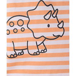 Babyhug 100% Cotton Knit T-Shirts Half Sleeves with Graphics Pack of 3 Multi Color 6-9 Months