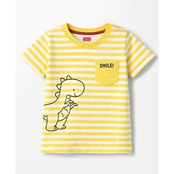 Babyhug 100% Cotton Knit T-Shirts Half Sleeves with Graphics Pack of 3 Multi Color 6-9 Months