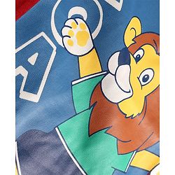 Babyhug Single Jersey Knit Half Sleeves T-Shirt & Denim Shorts With Lion Print - Red & Blue