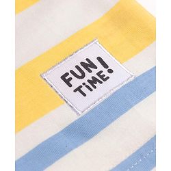 Babyhug Cotton Knit Half Sleeves Striped T-Shirts Pack of 3 - Multicolor