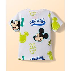 Babyhug Disney Single Jersey Knit Half Sleeves T-Shirts With Mickey Mouse Graphics Pack of 3 - Multicolor