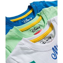 Babyhug Disney Single Jersey Knit Half Sleeves T-Shirts With Mickey Mouse Graphics Pack of 3 - Multicolor