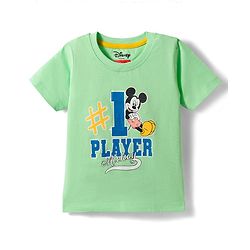 Babyhug Disney Single Jersey Knit Half Sleeves T-Shirts With Mickey Mouse Graphics Pack of 3 - Multicolor
