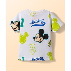 Babyhug Disney Single Jersey Knit Half Sleeves T-Shirts With Mickey Mouse Graphics Pack of 3 - Multicolor