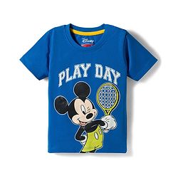 Babyhug Disney Single Jersey Knit Half Sleeves T-Shirts With Mickey Mouse Graphics Pack of 3 - Multicolor
