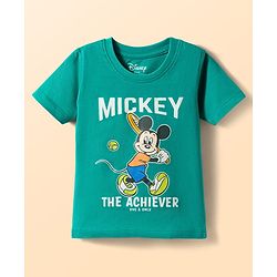 Babyhug Disney Single Jersey Knit Half Sleeves T-Shirts With Mickey Mouse Graphics Pack of 2 - Multicolor