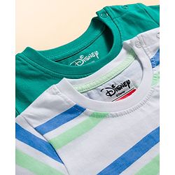 Babyhug Disney Single Jersey Knit Half Sleeves T-Shirts With Mickey Mouse Graphics Pack of 2 - Multicolor