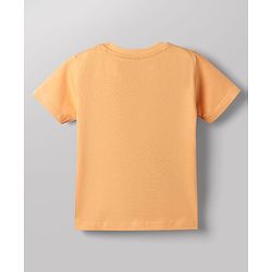 Babyhug Disney Cotton Knit T-Shirt with Mickey Mouse Graphic Half Sleeves Round Neck Multi Color 3-6 Months Pack of 2
